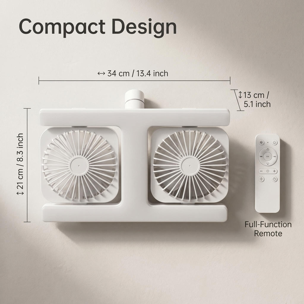 Moderni LED stropni ventilator sa svjetlom 2 u 1 - s daljinskim upravljačem ❄️💡🌀🏠
