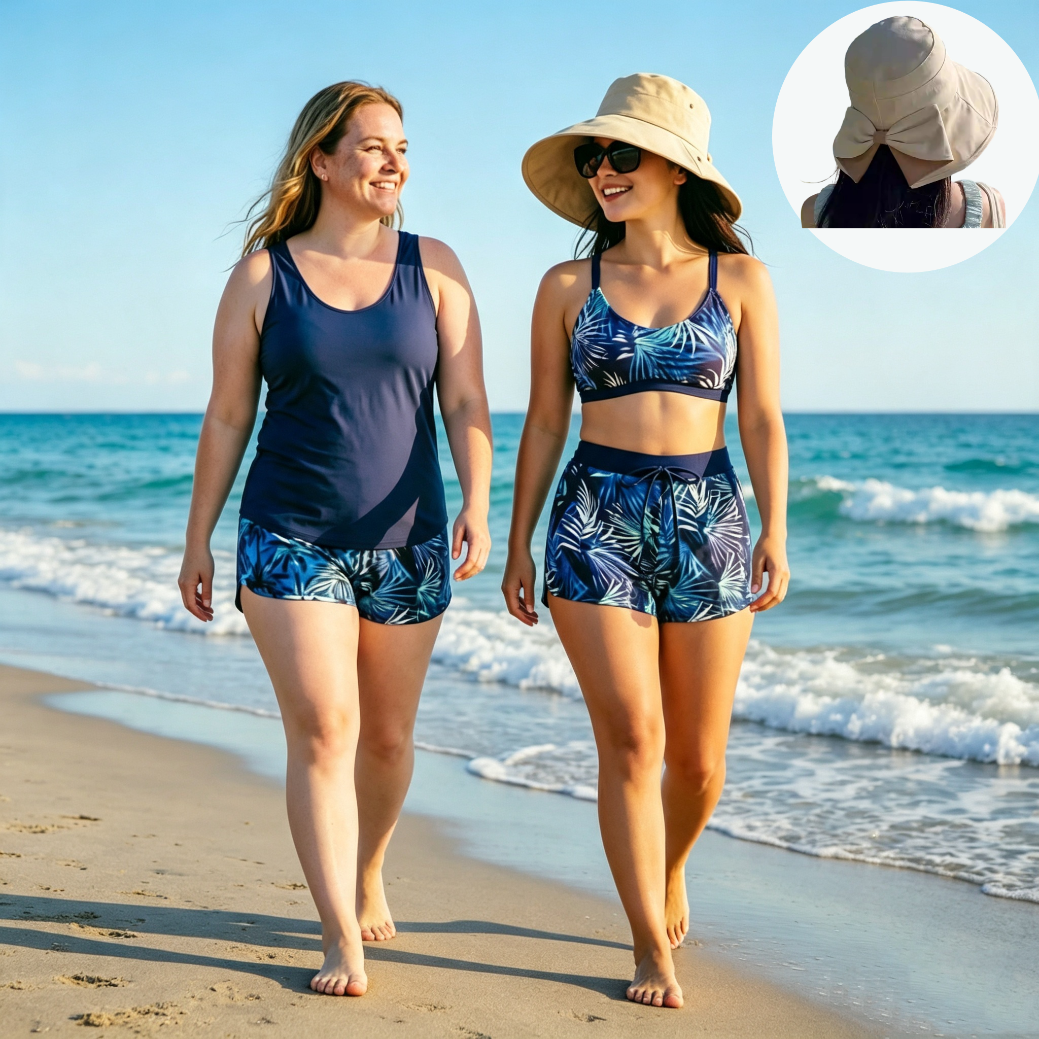 🔥✨ PRODANO U VIŠE OD 50.000 PRIMJERAKA! 🎁Ženski trodijelni tankini kupaći kostim s kratkim hlačicama