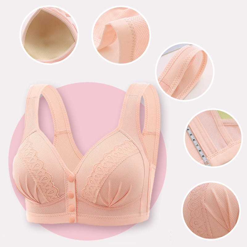 👙Triumph🔥Kupite 2, dobijte 2 gratis🔥Prozračni pamučni grudnjak s kopčanjem na gumbe sprijeda