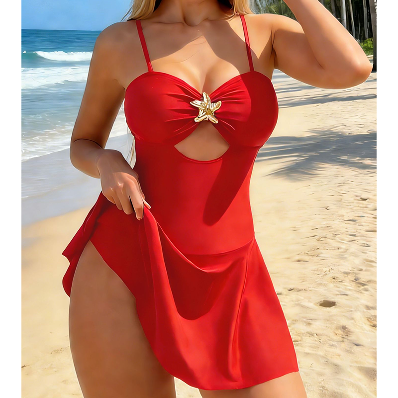 😍Ženski kupaći kostim s izrezima i detaljima morske zvijezde🌊